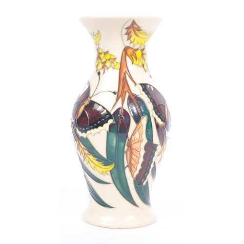 3 - Moorcroft - A china porcelain moorcroft pottery baluster (226/7 shape) vase Camberwell Beauty patter... 