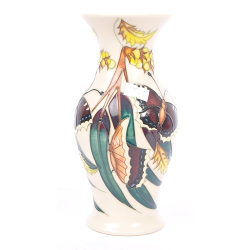 3 - Moorcroft - A china porcelain moorcroft pottery baluster (226/7 shape) vase Camberwell Beauty patter... 