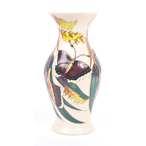 3 - Moorcroft - A china porcelain moorcroft pottery baluster (226/7 shape) vase Camberwell Beauty patter... 