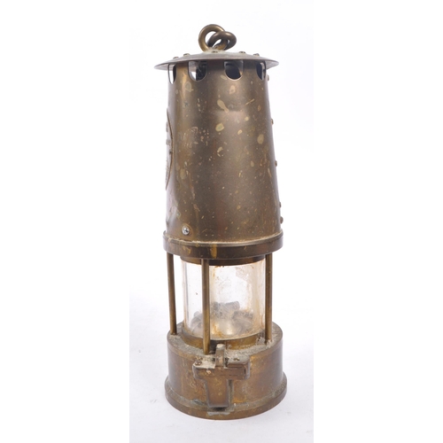 328 - The Protector Lamp & Lighting - A 20th Century brass miners lantern / lamp by manufacturers The Prot... 