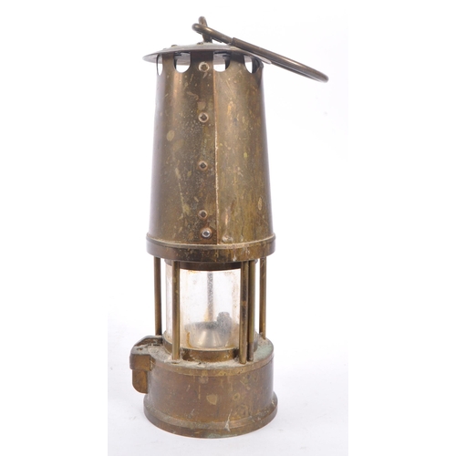 328 - The Protector Lamp & Lighting - A 20th Century brass miners lantern / lamp by manufacturers The Prot... 