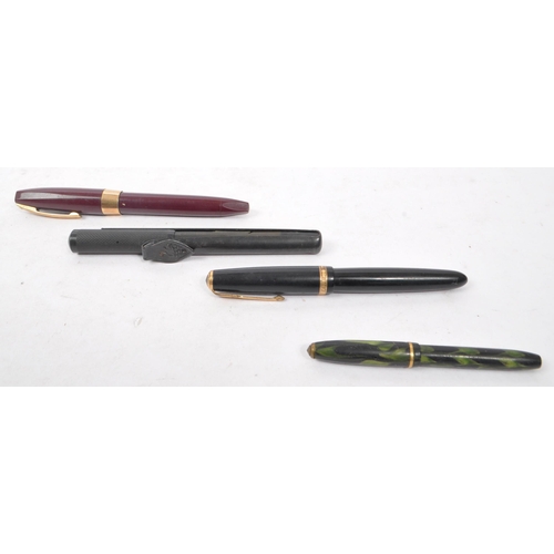 347 - Sheaffers / Parker - A collection of eight vintage 20th Century fountain and biro pens to include 4x... 