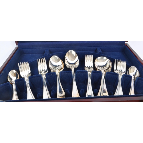 375 - Viners - A collection of 20th century silver plate cutlery including a Viners canteen. The collectio... 