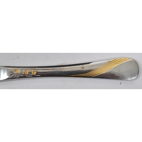 384 - Solingen - Germany - A vintage 20th century stainless steel canteen of cutlery. To include dessert f... 