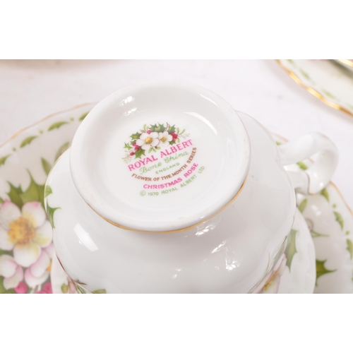 39 - Royal Albert - Flower of the month series - A collection of mid 20th century circa 1970 Royal Albert... 