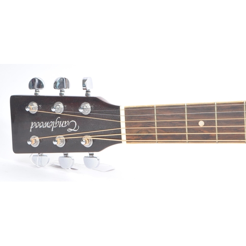 408 - Tanglewood - A TFA VS Tanglewood acoustic guitar with sunburst finish in ' orchestra ' style. Having... 