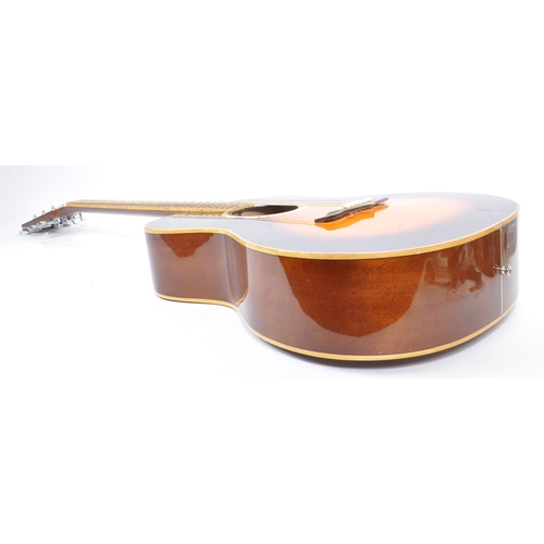 408 - Tanglewood - A TFA VS Tanglewood acoustic guitar with sunburst finish in ' orchestra ' style. Having... 