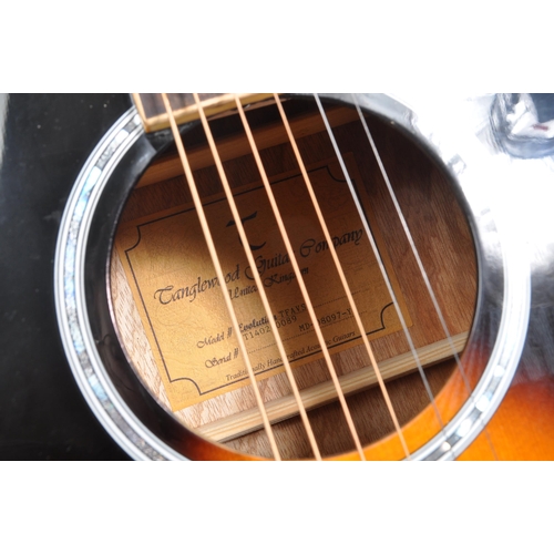 408 - Tanglewood - A TFA VS Tanglewood acoustic guitar with sunburst finish in ' orchestra ' style. Having... 