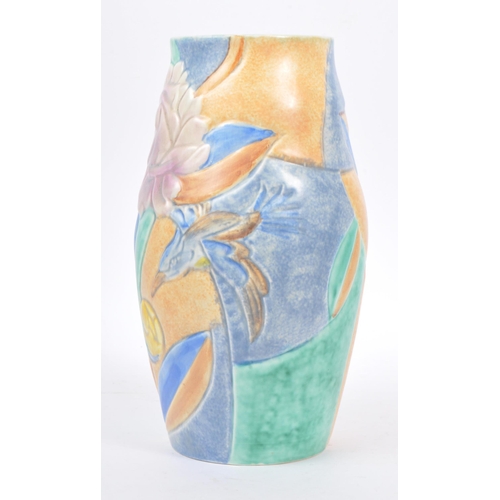 42 - Beswick - An early 20th century Art Deco Beswick Ware vase in the manner of Clarice Cliff. The vase ... 