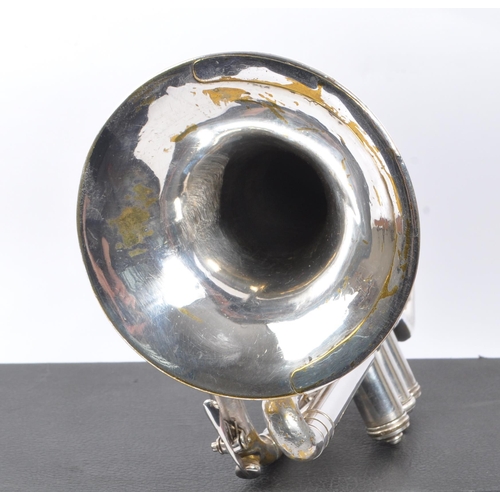 420 - Boosey & Co. - An early 20th century Boosey & Co light valve cornet. The cornet in silver tone white... 