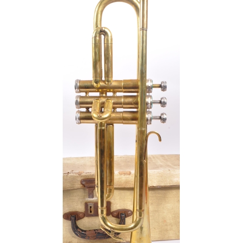 421 - Boosey & Hawkes - A mid 20th century Boosey & Hawkes Varsity three valve trumpet. The trumpet of bra... 