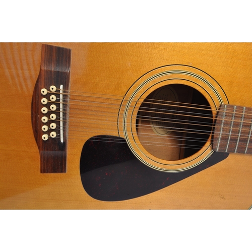 428 - Yamaha - A late 20th century Yamaha FG-312 twelve string acoustic guitar. The guitar having dreadnou... 