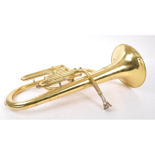 433 - Parrot - A vintage 20th century tenor (alto) brass horn instrument. With carry case and original mou... 