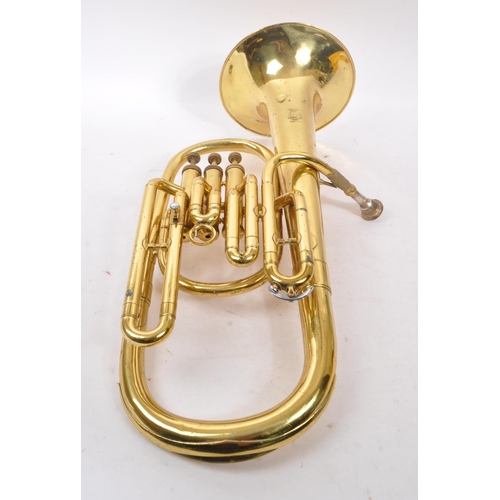 433 - Parrot - A vintage 20th century tenor (alto) brass horn instrument. With carry case and original mou... 