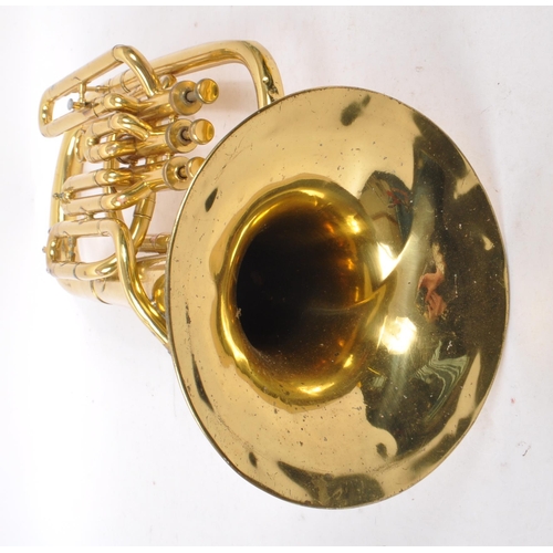 433 - Parrot - A vintage 20th century tenor (alto) brass horn instrument. With carry case and original mou... 