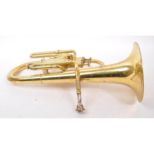 433 - Parrot - A vintage 20th century tenor (alto) brass horn instrument. With carry case and original mou... 