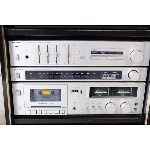 434 - Technics - A retro 20th century Technics Hi-Fi system to include SL-B210 record deck, SU-Z15 amplifi... 