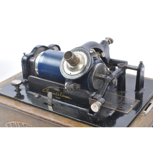 435 - Edison Standard Phonograph -  Early 20th century c.1907-08, Serial number, 538711 with 'Edison' scri... 