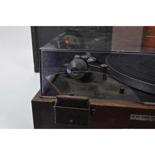 440 - Pioneer - A 20th century circa 1980s Pioneer PL-120 belt drive turntable with a pair of Wharfdale Li... 