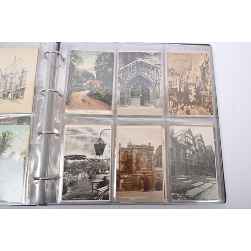 450A - Postcards of Bristol. Valuable collection (approx. 350) of local interest in large album. “Golden Ag... 