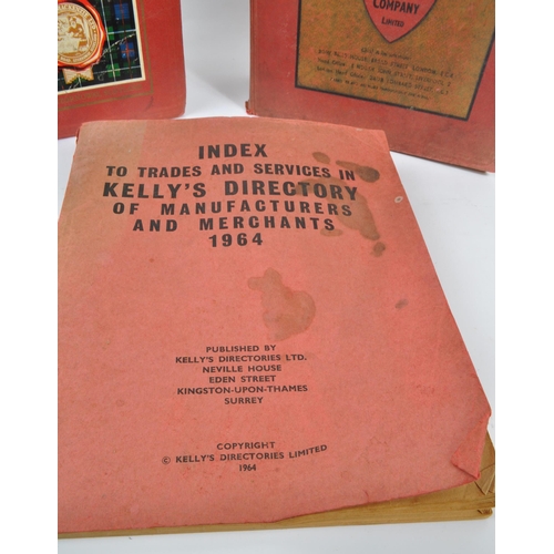 454 - 1964 Kelly’s Directory of Merchants and Manufacturers both volumes and supplementary Index book to t... 