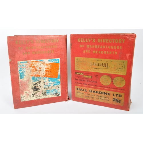 454 - 1964 Kelly’s Directory of Merchants and Manufacturers both volumes and supplementary Index book to t... 