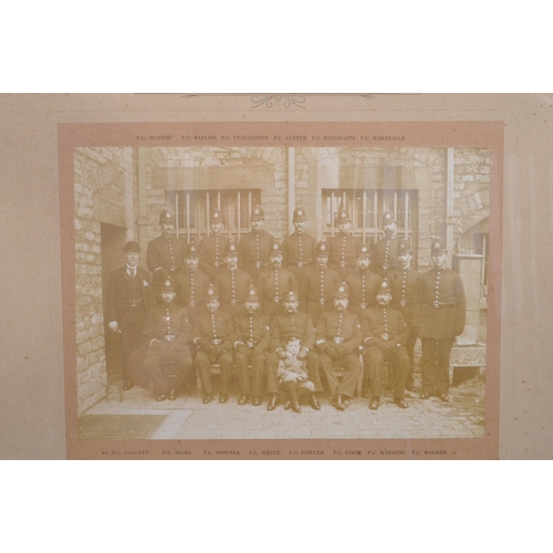 455 - Police. Dursley Division Gloucestershire Constabulary. Circa 1900 sepia photo by Price of Dursley. O... 