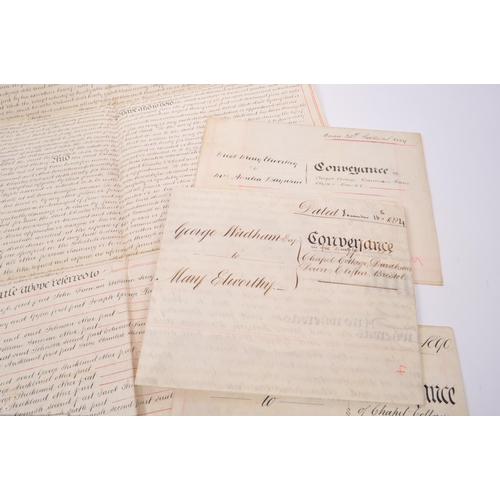 458 - John Wesley (Methodist) and Bristol interest. Property documents (x7) relating to Chapel Cottage, We... 