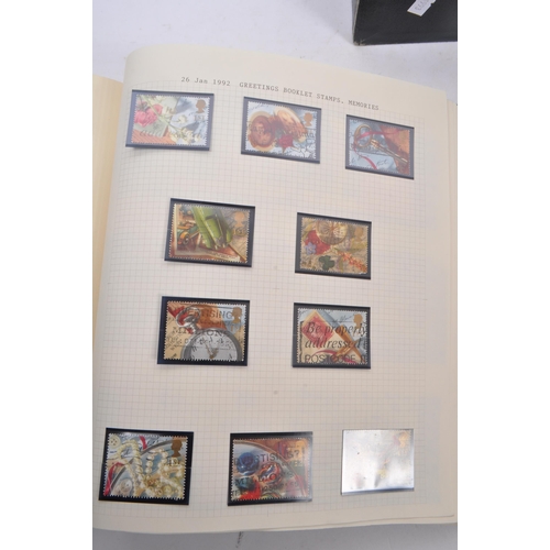 461 - A collection of 20th and 21st Century UK franked and unfranked commemorative stamps within two album... 