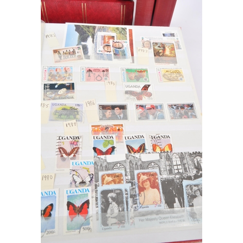 464 - A large collection of 20th and 21st Century foreign franked and unfranked stamps to include: Uganda ... 