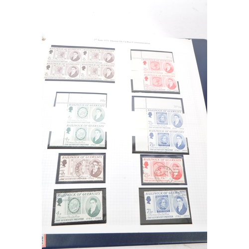 471 - A collection of 20th Century unfranked presentation pack stamps from Jersey and Guernsey presented w... 