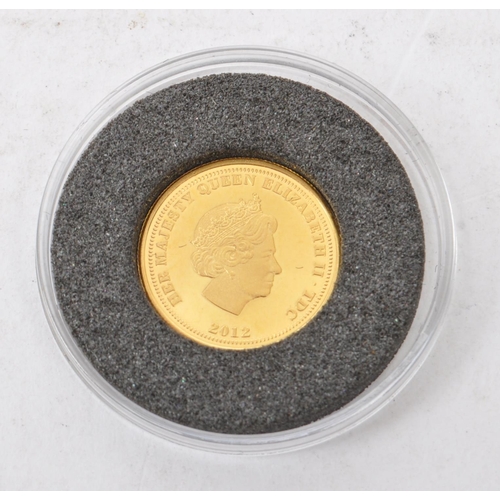 476 - United Kingdom - Queen Elizabeth II - A 2012 quarter gold sovereign mint coin - The Diamond Jubilee ... 