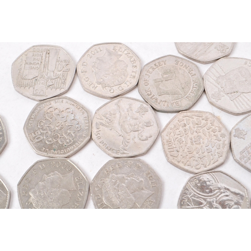 485 - United Kingdom - A collection of contemporary commemorative British fifty pence coins 50p limited ed... 