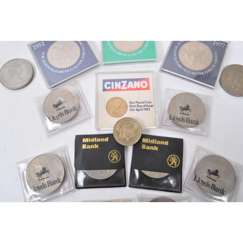 493 - Numismatic interest - Collection of British United Kingdom commemorative crown coins. To include the... 