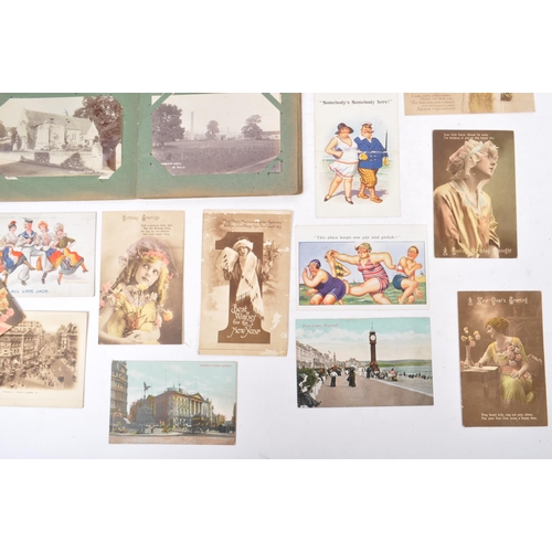 494 - A collection of early 20th Edwardian and later postcards. To include, crude comic, United Kingdom lo... 