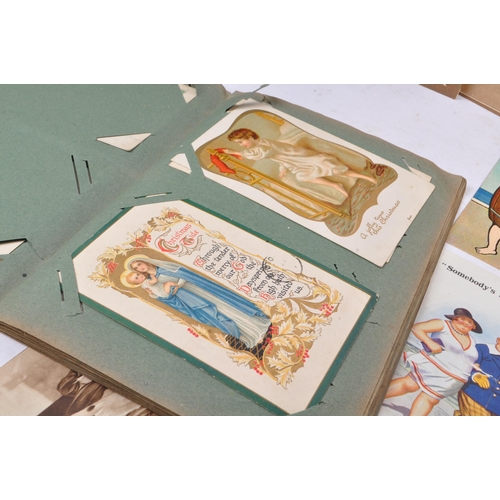 494 - A collection of early 20th Edwardian and later postcards. To include, crude comic, United Kingdom lo... 