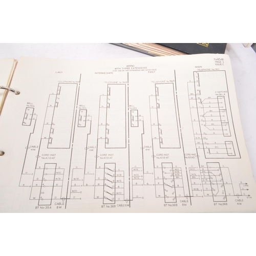 496 - A collection of six General Post Office telephone circuit diagrams. To include instructions of autom... 