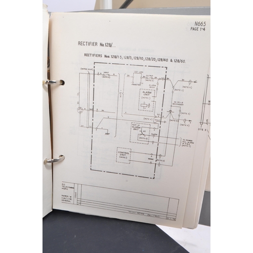 496 - A collection of six General Post Office telephone circuit diagrams. To include instructions of autom... 