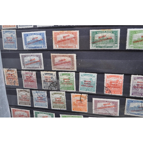 498 - A collection of 19th and 20th Century franked foreign and UK postage stamps to include approximately... 