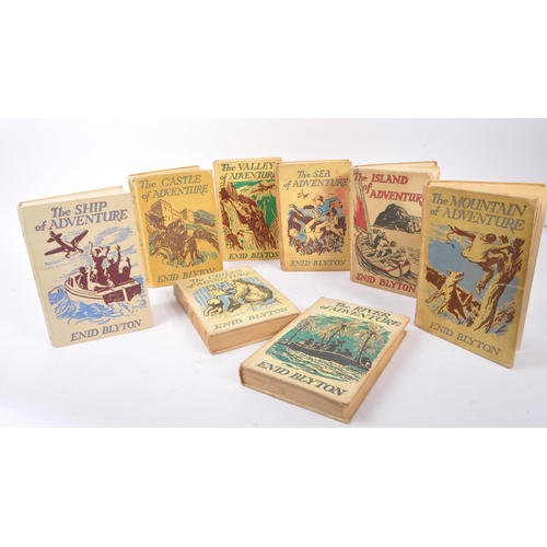 522 - Enid Blyton - A collection of eight mid century adventure series hard back books. Comprising of the ... 