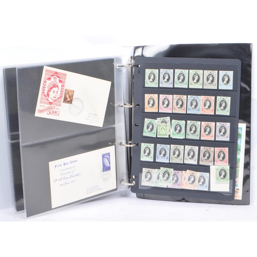 537 - A collection of mid 20th century stamps. The collection to include a complete collection of mint 194... 