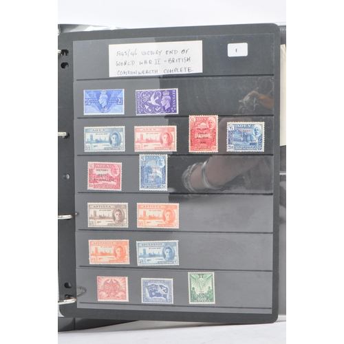 537 - A collection of mid 20th century stamps. The collection to include a complete collection of mint 194... 