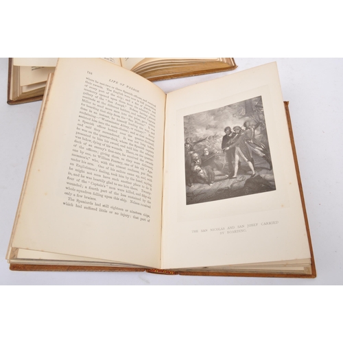 540 - A collection of late 18th and 19th century books relating to Vice-Admiral Horatio Nelson. The collec... 