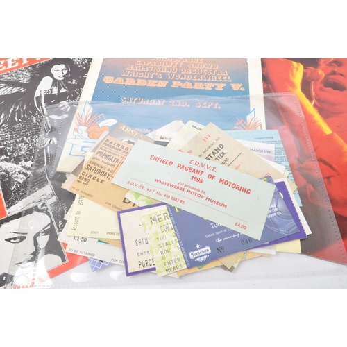 543 - A collection of 20th Century music concert tickets and programmes to include tickets from; 1973 Jeth... 