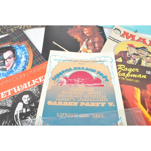 543 - A collection of 20th Century music concert tickets and programmes to include tickets from; 1973 Jeth... 