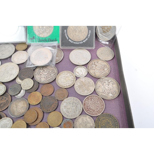 546 - A collection of British and Foreign currency coins. The collection to include an 1820 King George II... 