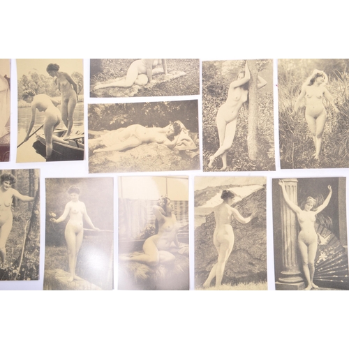 549 - A collection of one hundred and sixteen (116) assorted French postcard. Comprising of nude erotic fe... 