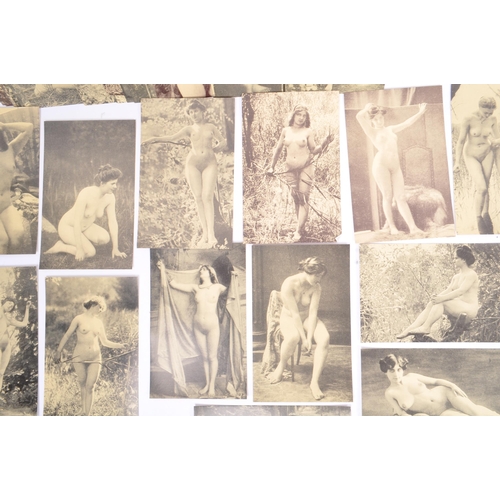 549 - A collection of one hundred and sixteen (116) assorted French postcard. Comprising of nude erotic fe... 