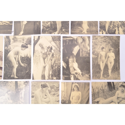 549 - A collection of one hundred and sixteen (116) assorted French postcard. Comprising of nude erotic fe... 