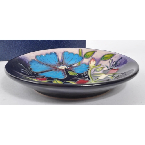 62 - Moorcroft Pottery - Stoke on Trent, England - A contemporary ceramic pottery hand painted pin dish /... 